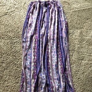 Maxi Summer Beach Skirt Flow Multicolor